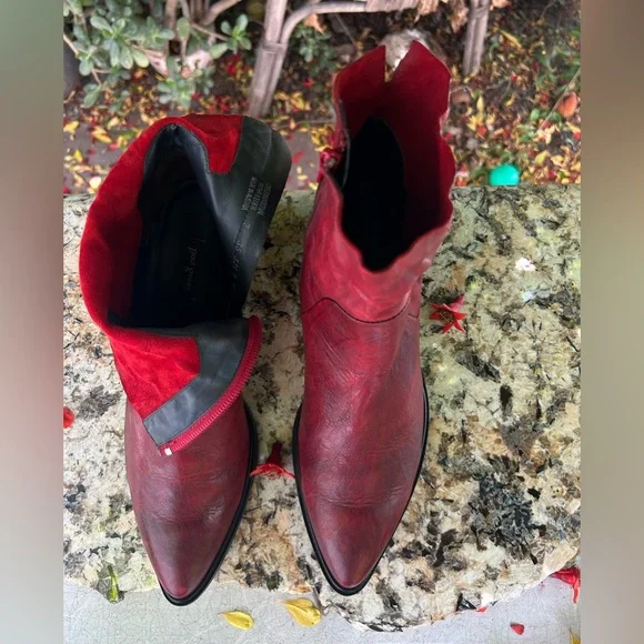 Paul Green Chili Red Ankle Booties - Picture 12 of 13
